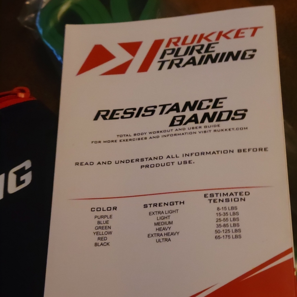 Exercise training bands 2 sets - Picture 2 of 3